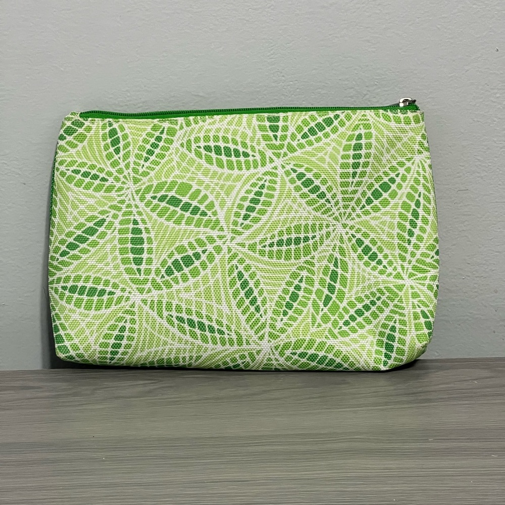Clinique Make-Up Bag, Leaves, Gently Used